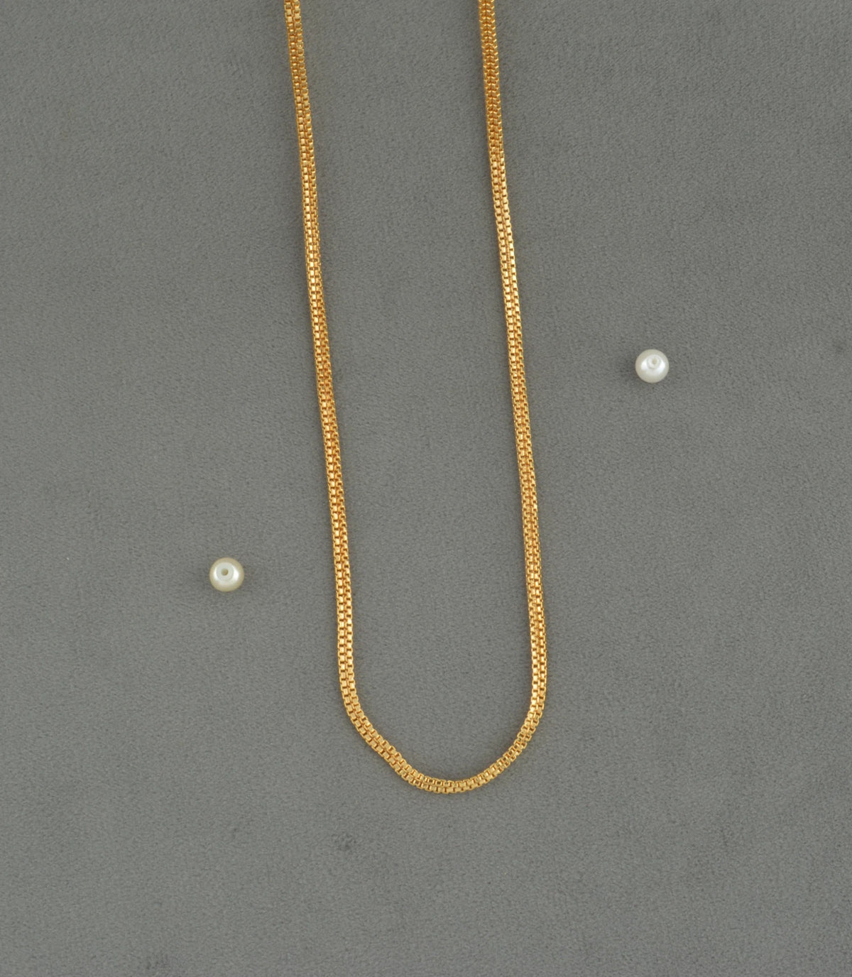 Gold Plated Sleek Herringbone Chain