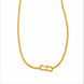 sleek gold plated woven mesh chain DCN3790