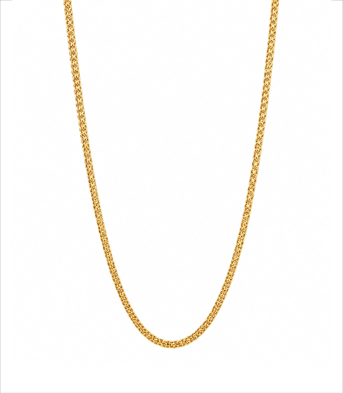 sleek gold plated woven mesh chain DCN3790