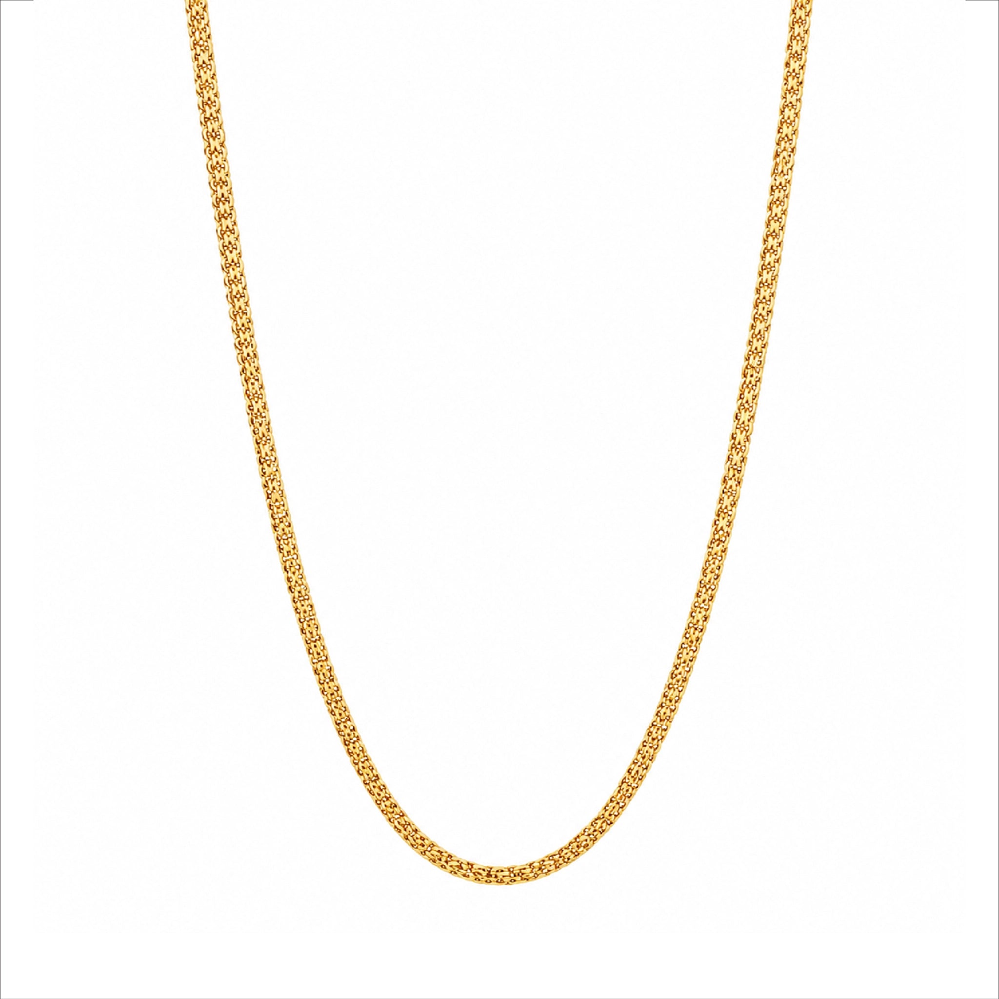 sleek gold plated woven mesh chain DCN3790