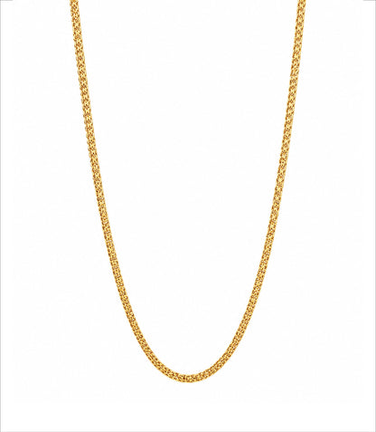 sleek gold plated woven mesh chain DCN3790