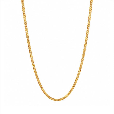 sleek gold plated woven mesh chain DCN3790