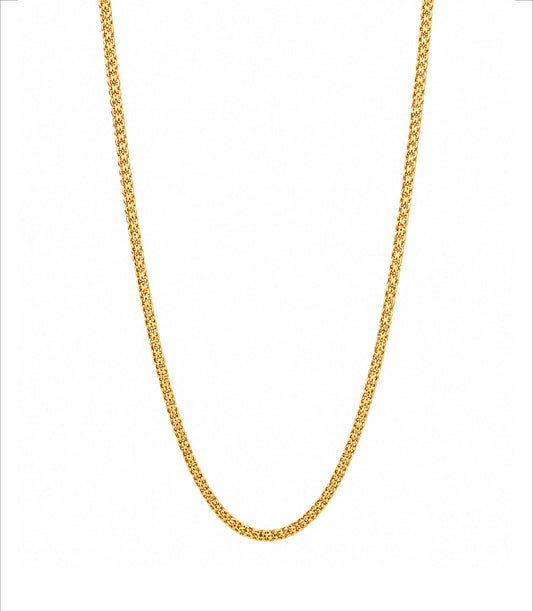 sleek gold plated woven mesh chain DCN3790