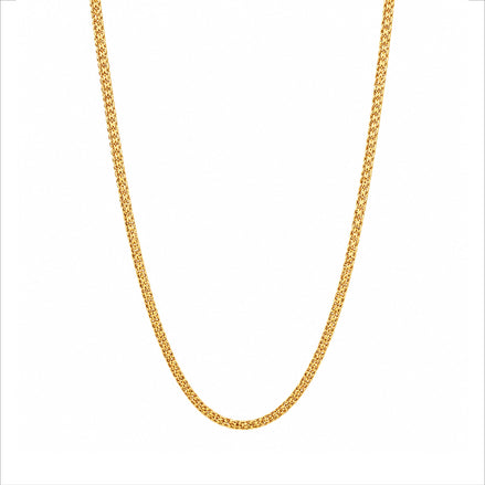 sleek gold plated woven mesh chain DCN3790