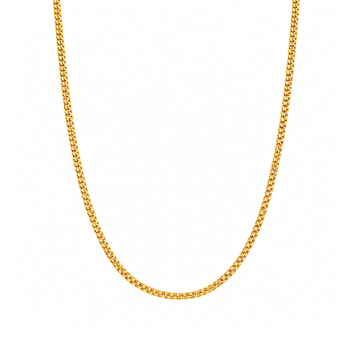 sleek gold plated woven mesh chain DCN3790