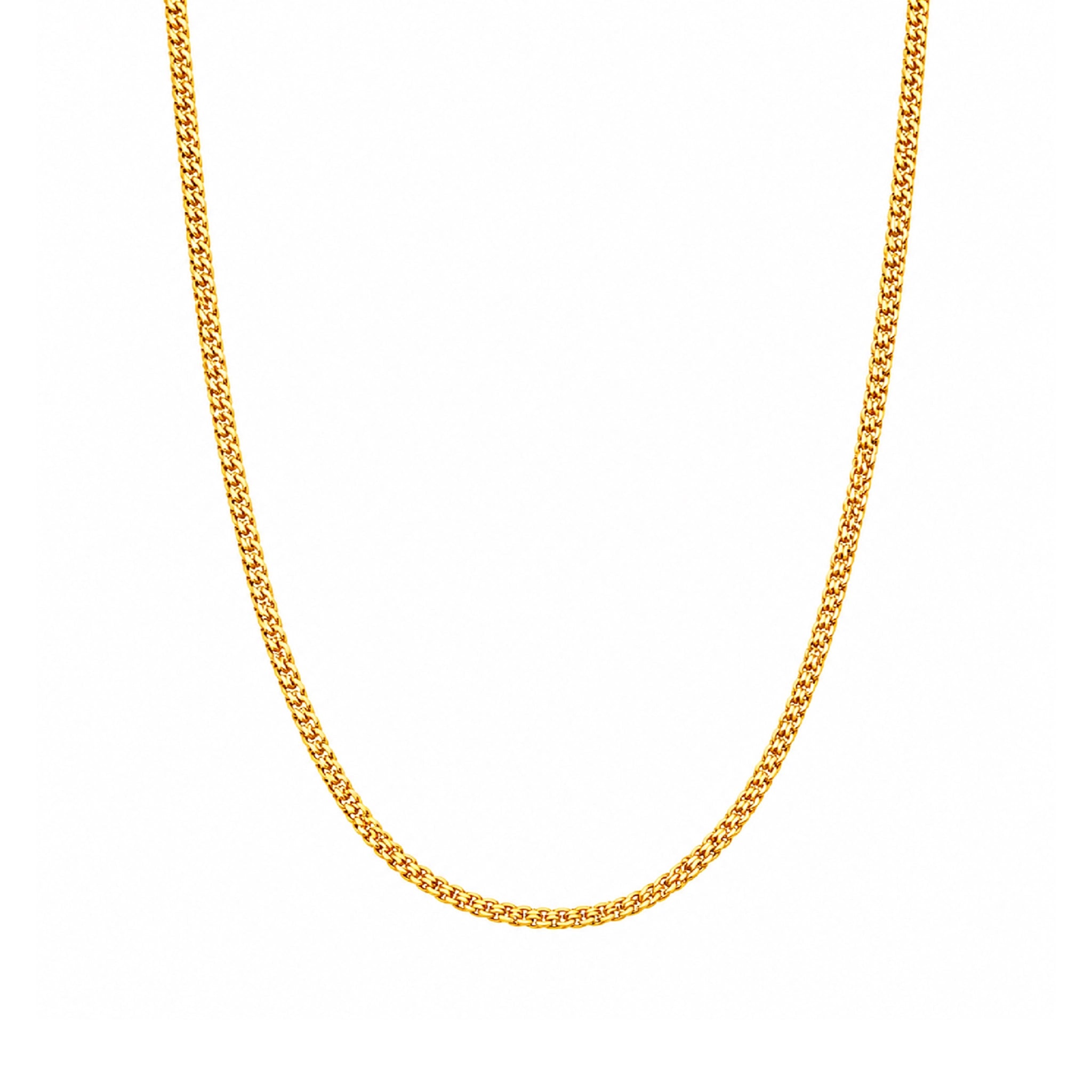 sleek gold plated woven mesh chain DCN3790