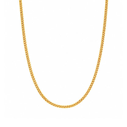 sleek gold plated woven mesh chain DCN3790