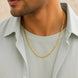 Man wear Gold Plated Classic Daily Wear Figaro Chain DCN3839