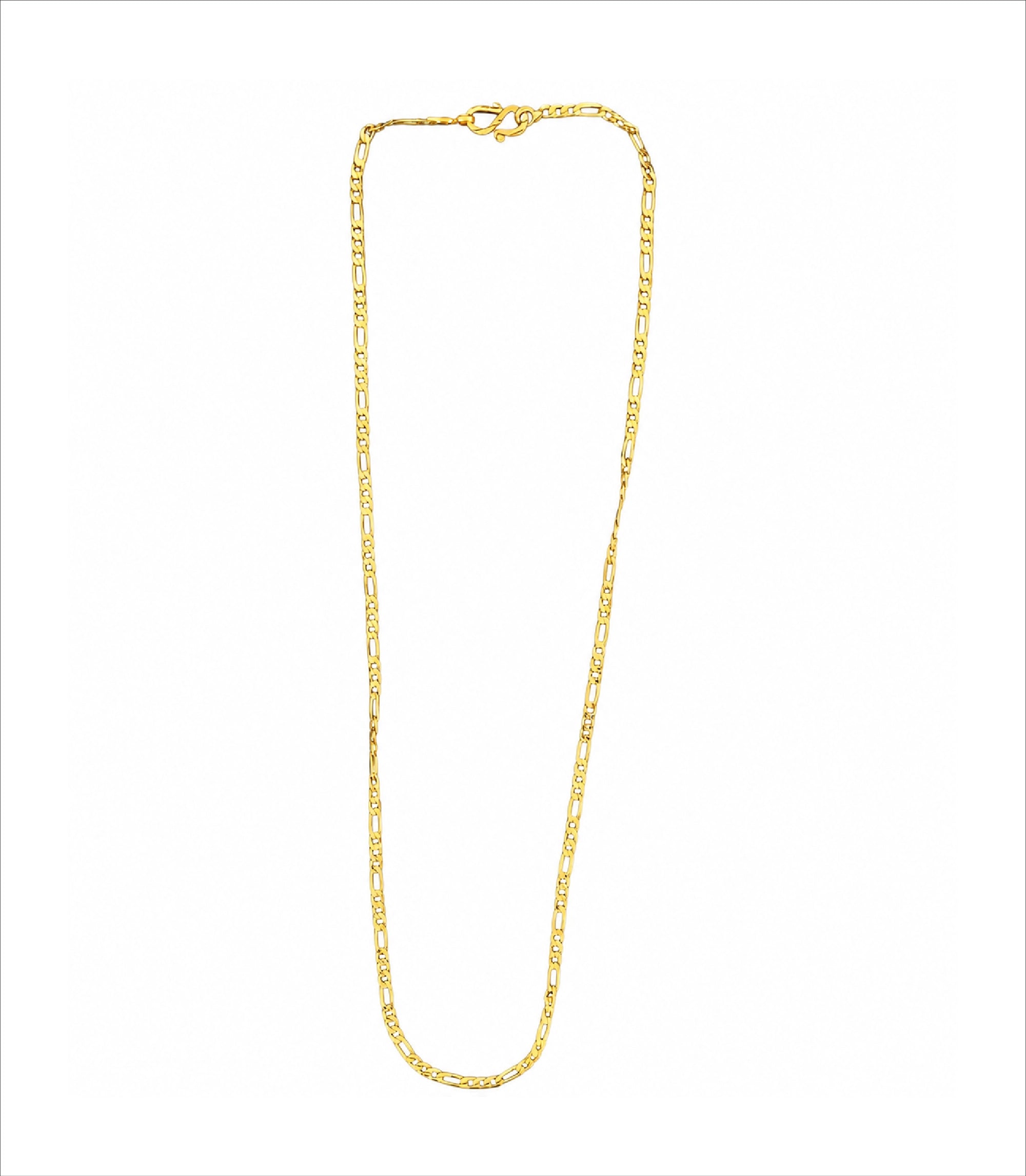 Gold Plated Classic Daily Wear Figaro Chain DCN3839