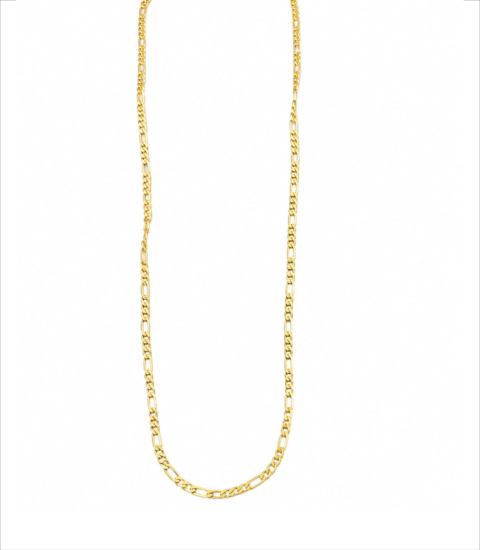 Gold Plated Classic Daily Wear Figaro Chain DCN3839
