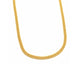 Gold Plated Beaded Chain Necklace For Men DCN3857