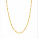 modern gold plated figaro chain DCN414