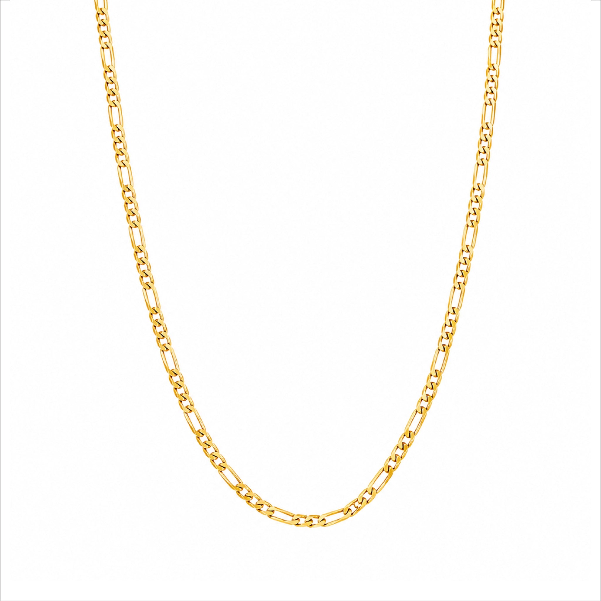 modern gold plated figaro chain DCN414