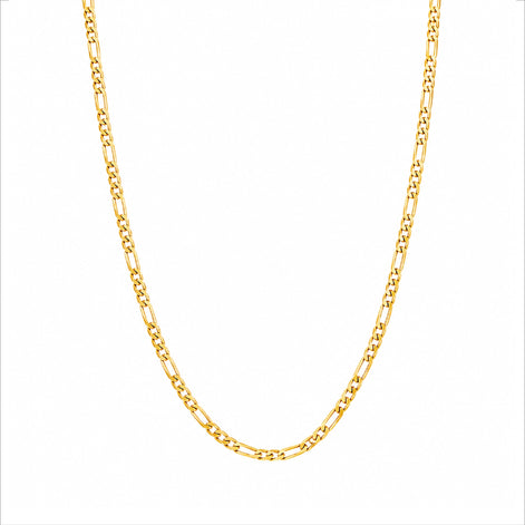 modern gold plated figaro chain DCN414