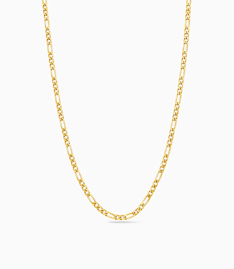 Gold Plated Classic Design Figaro Chain