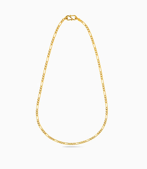 Gold Plated Classic Design Figaro Chain