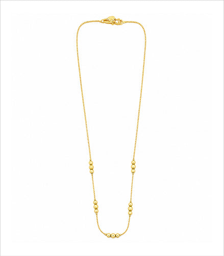 Gold Plated Beaded Chain Necklace DCN4290