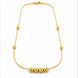 Gold Plated Delicate Beaded Chain Necklace DCN4291
