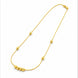 Gold Plated Delicate Beaded Chain Necklace DCN4291