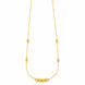 Gold Plated Delicate Beaded Chain Necklace DCN4291