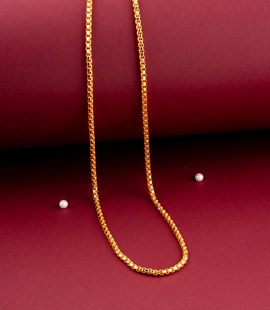 Gold Plated Classic Box Chain