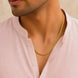 Man wore Gold Plated Wheat Chain Necklace DCN4957
