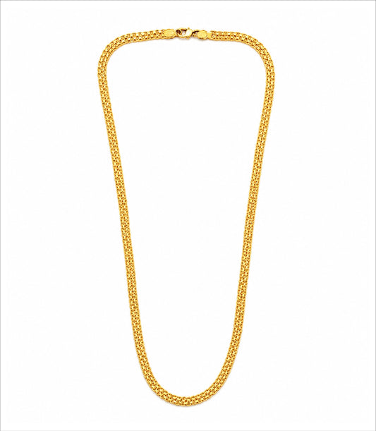 Gold Plated Wheat Chain Necklace DCN4957