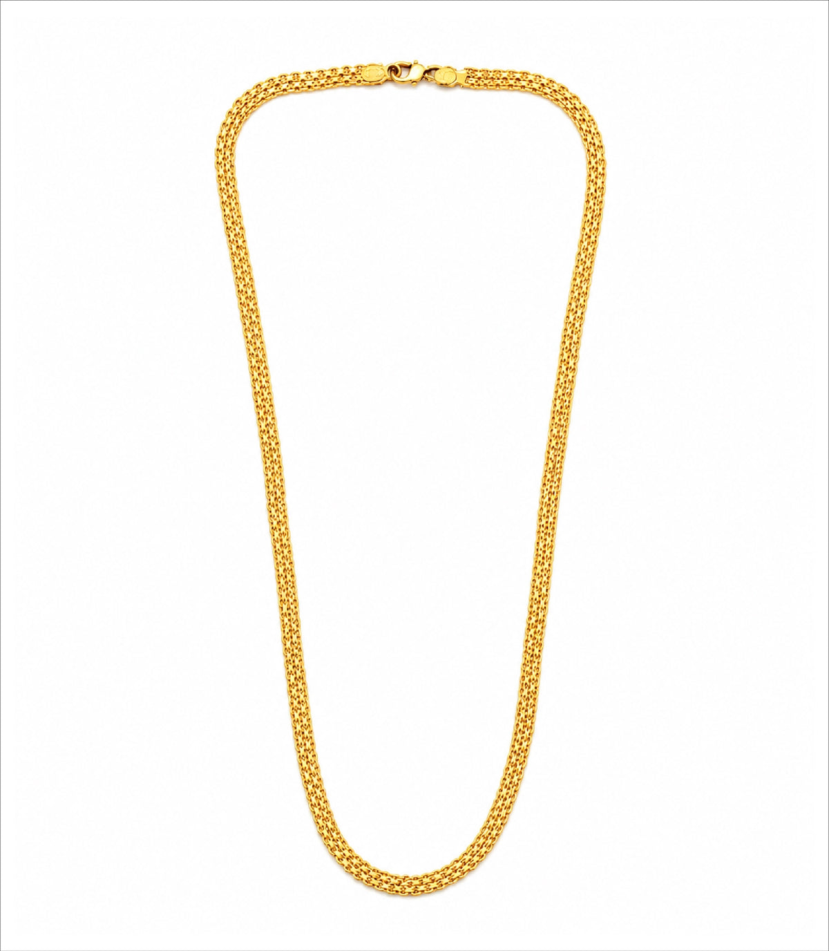 Gold Plated Wheat Chain Necklace DCN4957