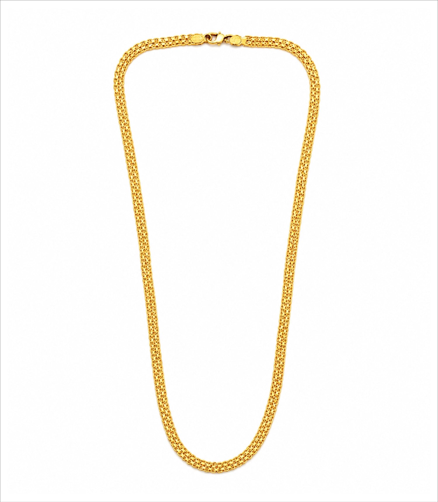 Gold Plated Wheat Chain Necklace DCN4957