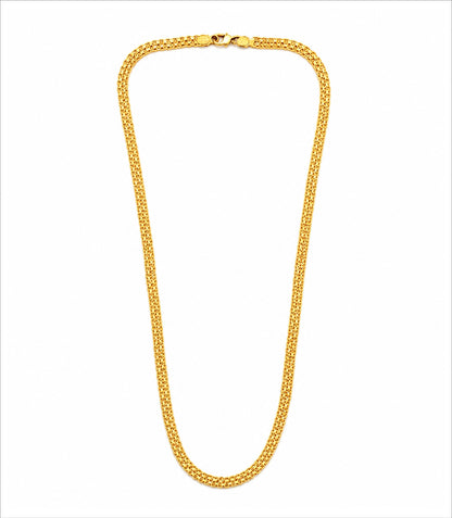 Gold Plated Wheat Chain Necklace DCN4957