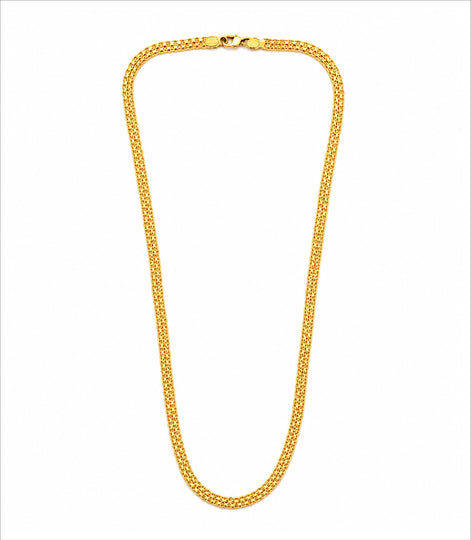 Gold Plated Wheat Chain Necklace DCN4957