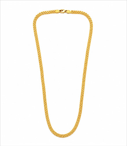 Gold Plated Wheat Chain Necklace DCN4957