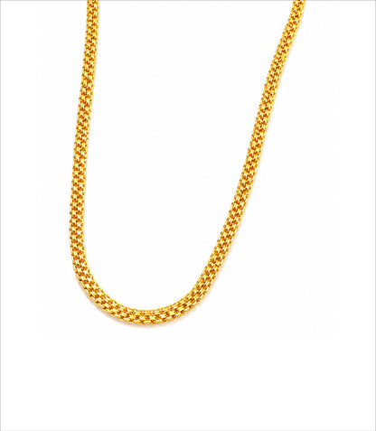 Gold Plated Wheat Chain Necklace DCN4957