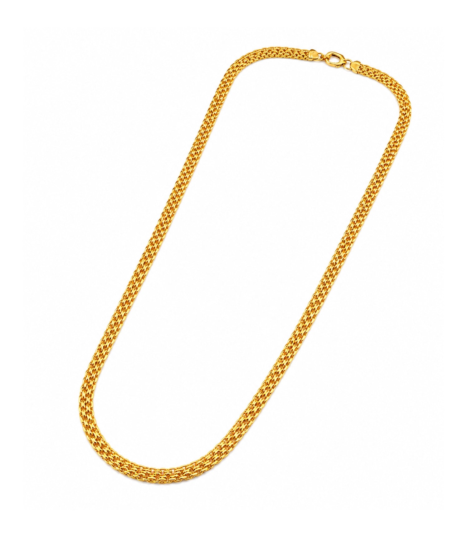 Gold Plated Wheat Chain Necklace DCN4957