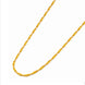 Gold Plated Twisted Rope Chain Necklace DCN4961