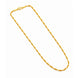 Gold Plated Twisted Rope Chain Necklace DCN4961