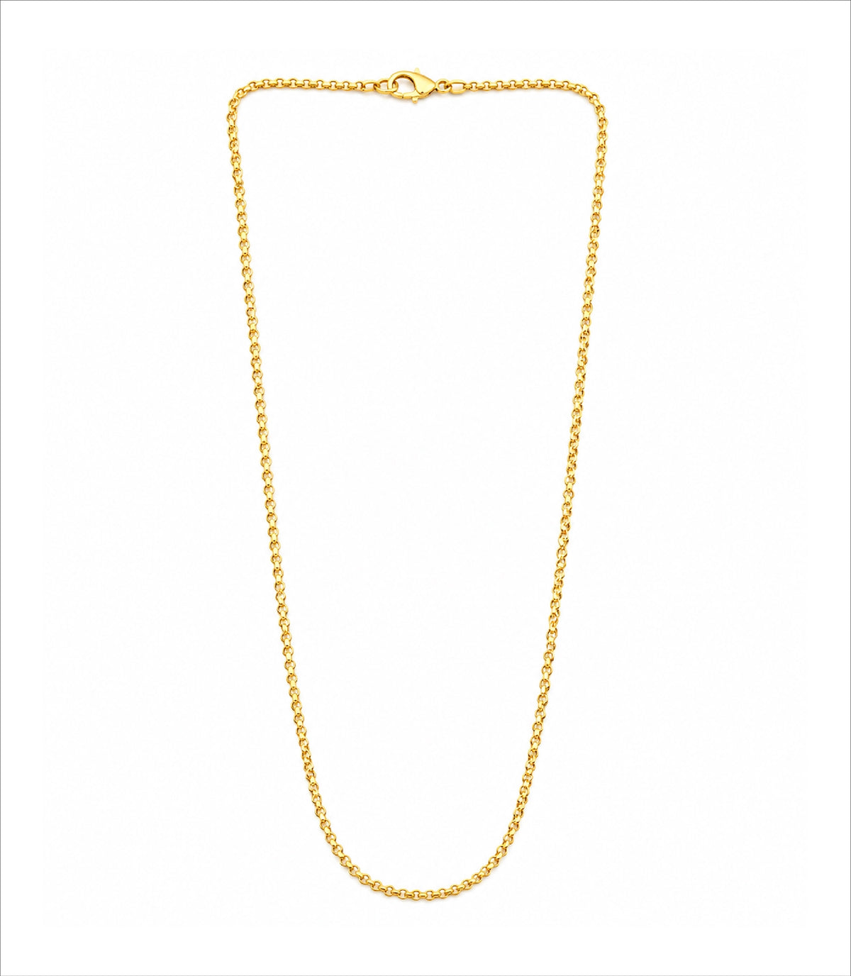 Gold Plated Cable Chain Necklace  DCN4965