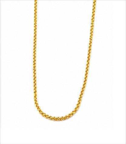 Gold Plated Cable Chain Necklace  DCN4965