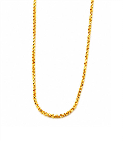 Gold Plated Cable Chain Necklace  DCN4965