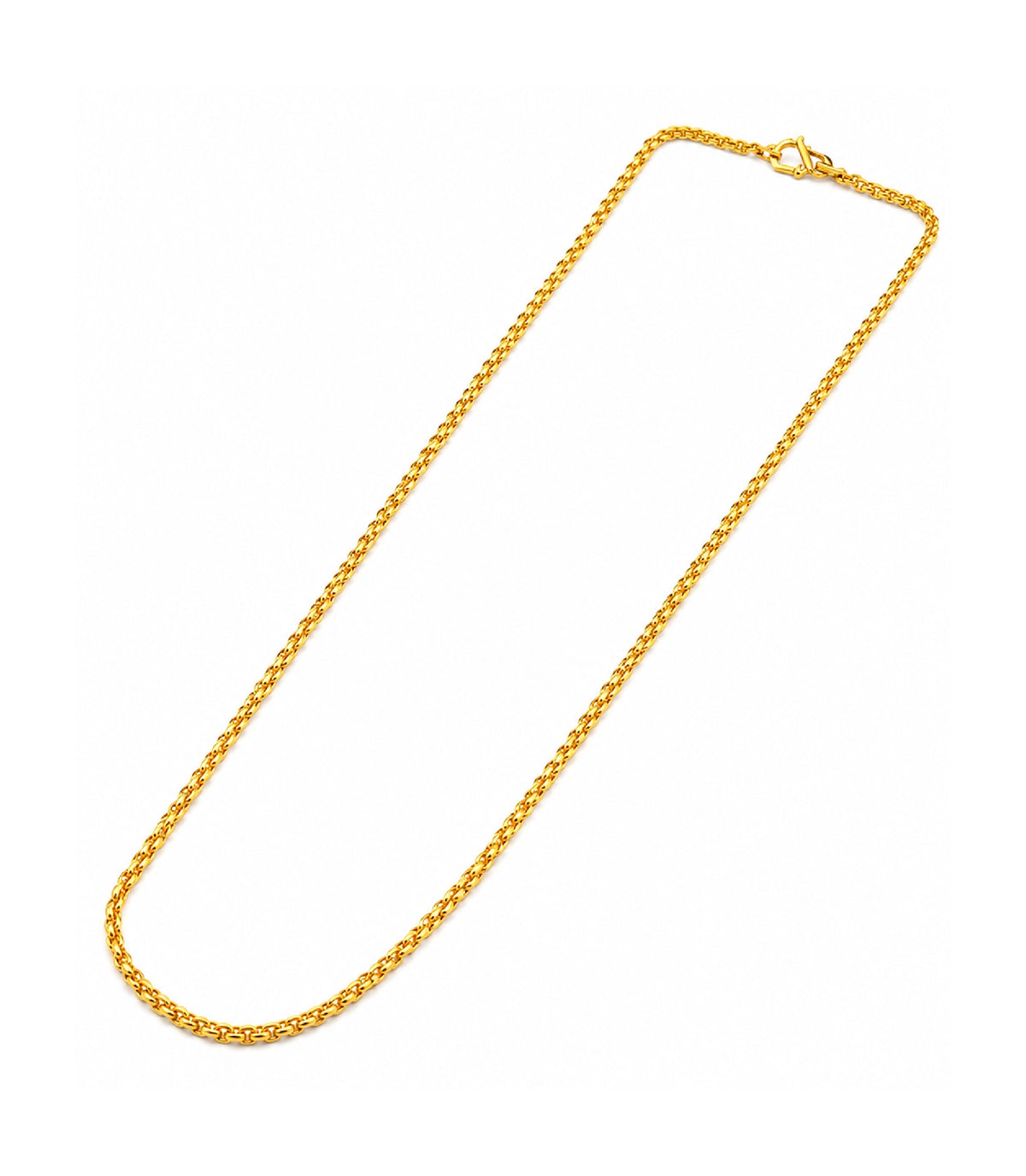 Gold Plated Cable Chain Necklace  DCN4965