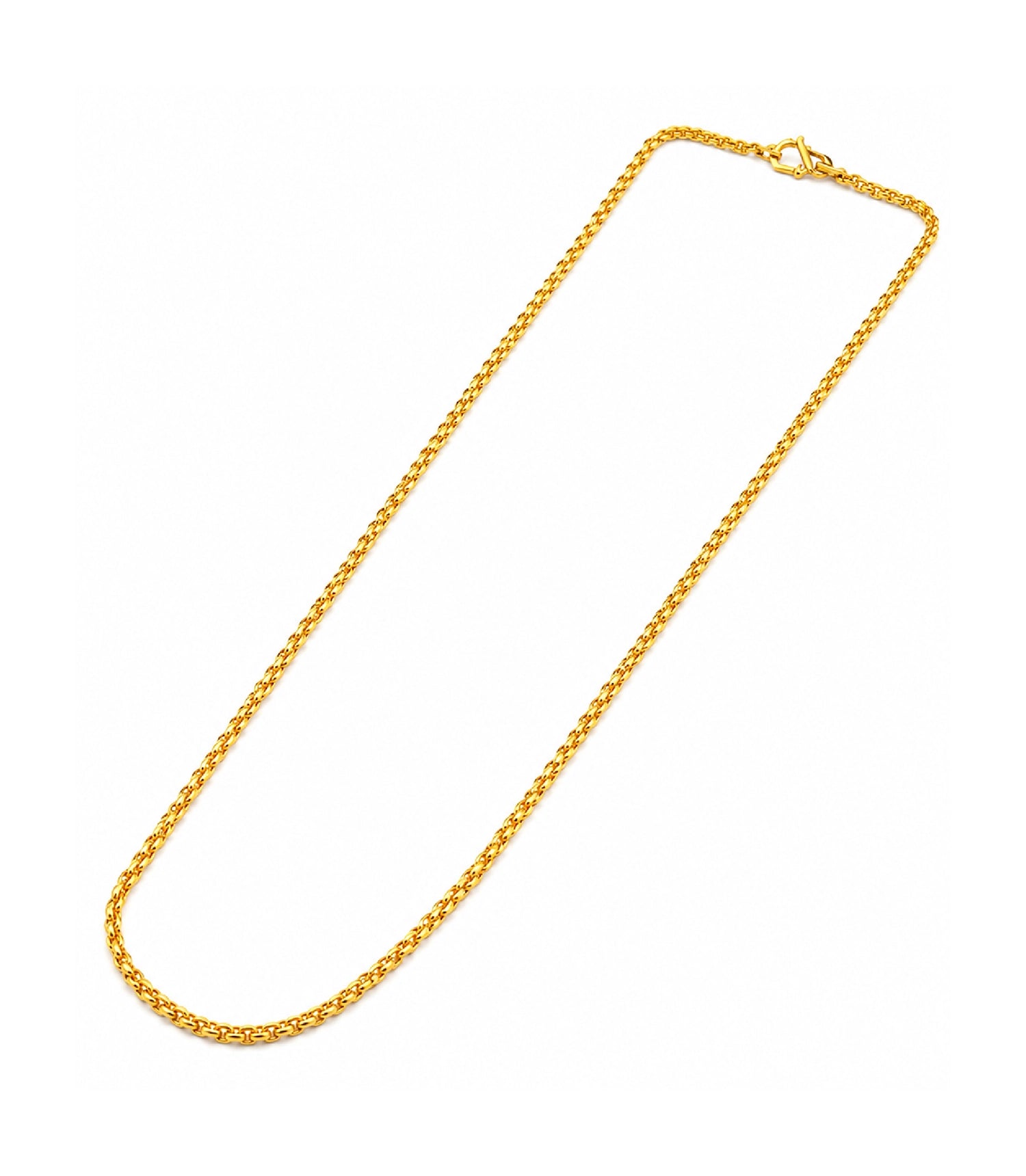 Gold Plated Cable Chain Necklace  DCN4965