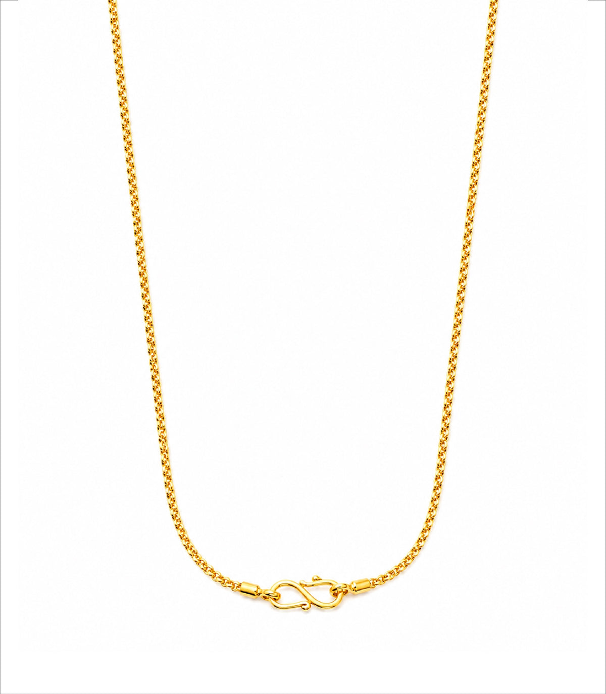 Gold Plated Minimalist Chain Necklace DCN4977