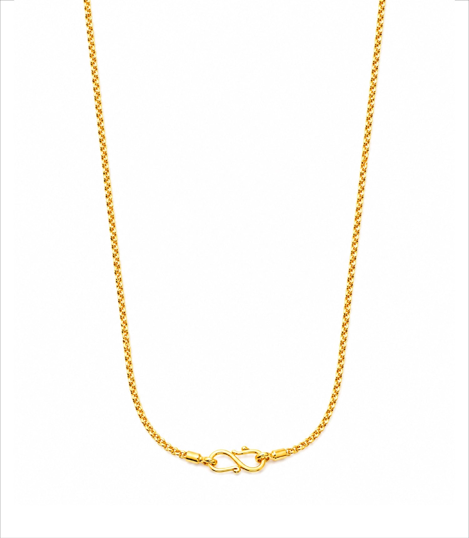 Gold Plated Minimalist Chain Necklace DCN4977