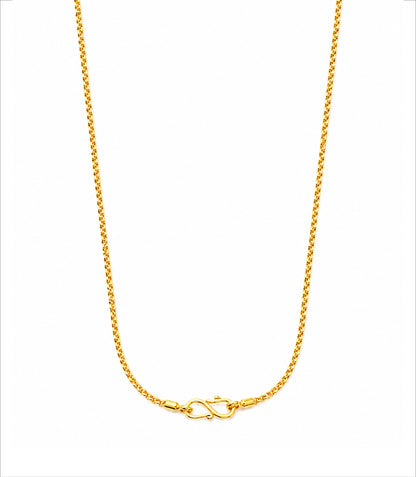 Gold Plated Minimalist Chain Necklace DCN4977