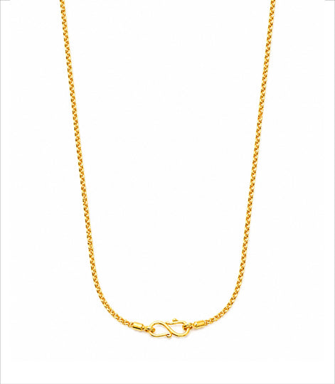 Gold Plated Minimalist Chain Necklace DCN4977