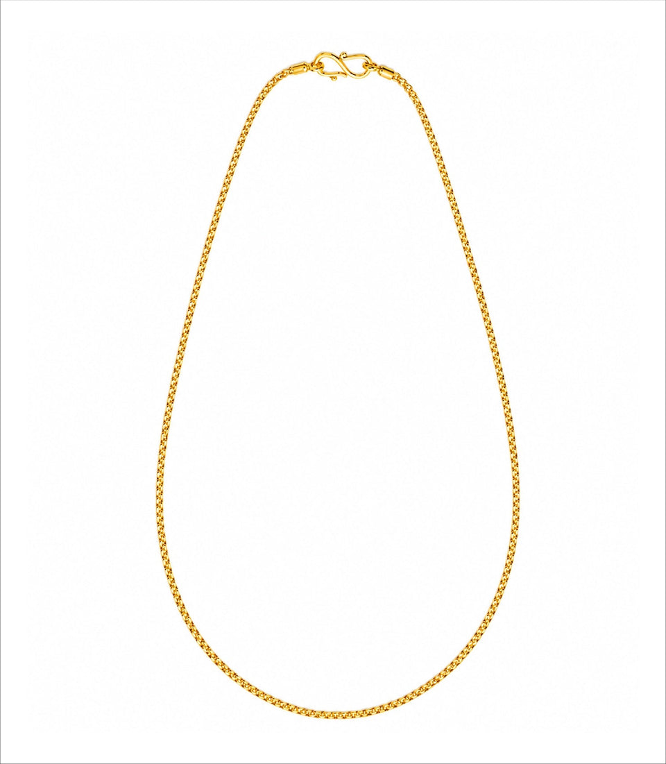 Gold Plated Minimalist Chain Necklace DCN4977