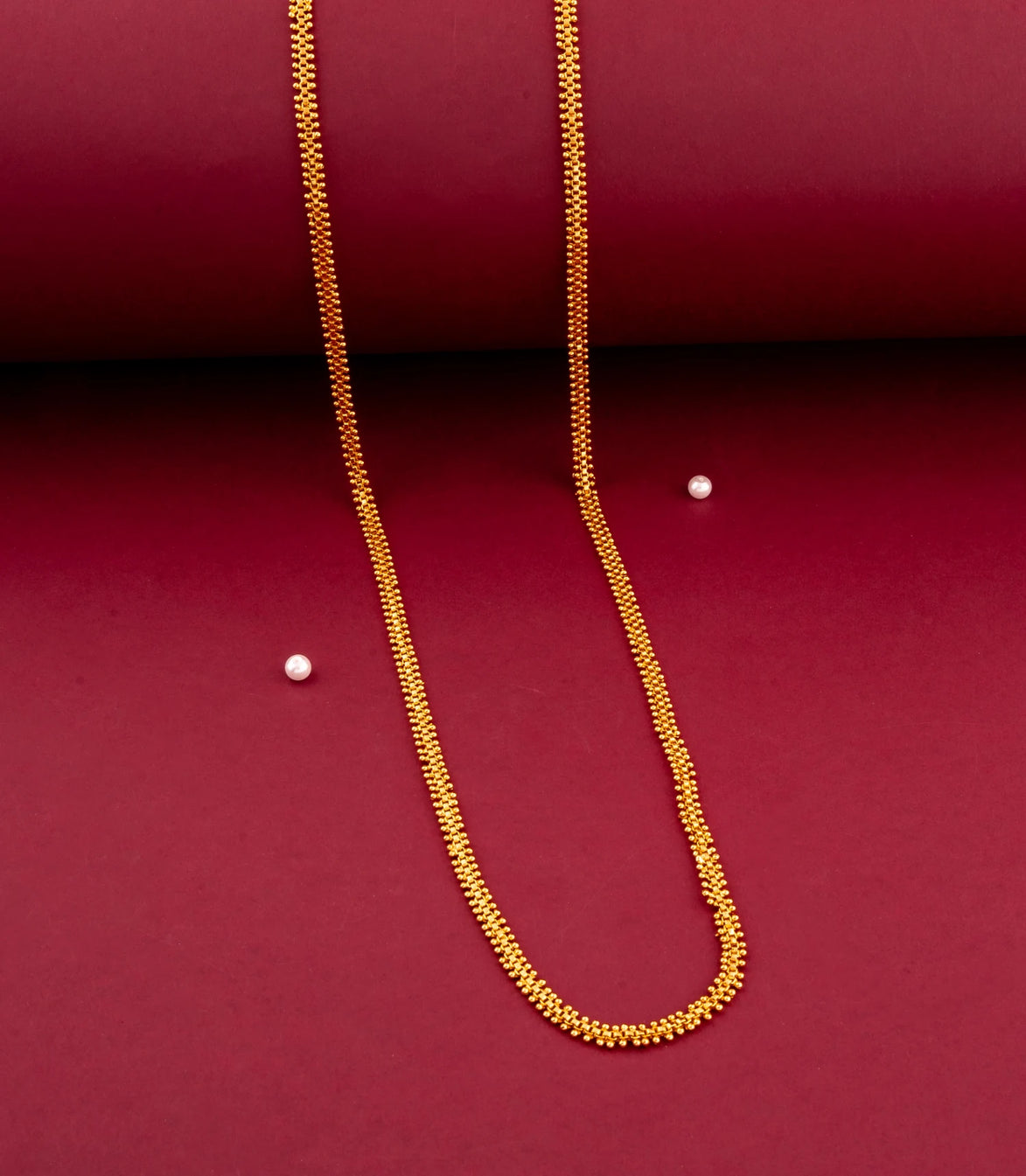 Gold Plated Ornate Wheat Chain