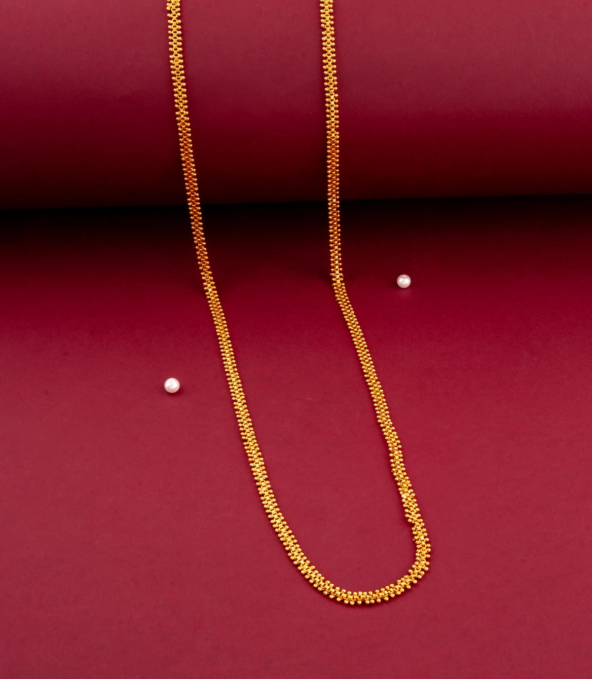 Gold Plated Ornate Wheat Chain