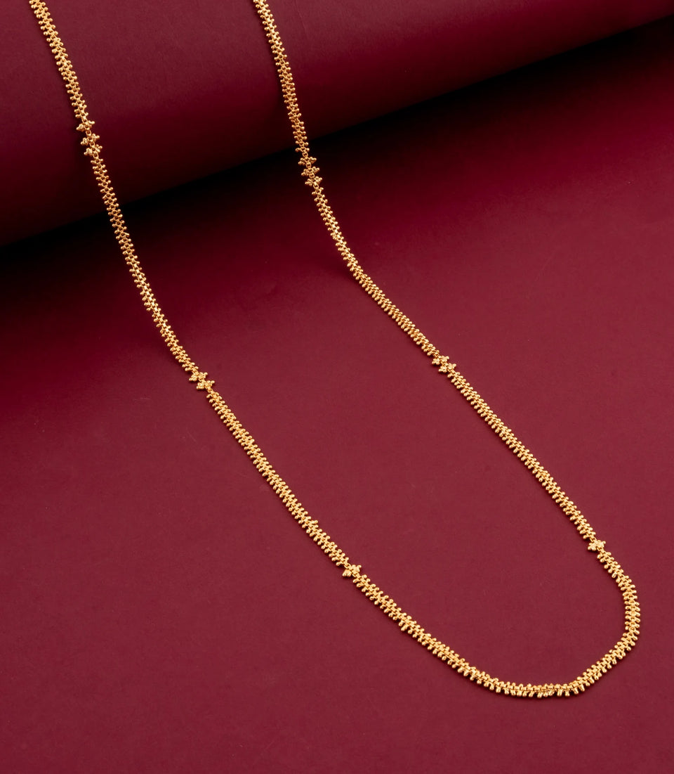 Gold Plated Imperial Wheat Chain