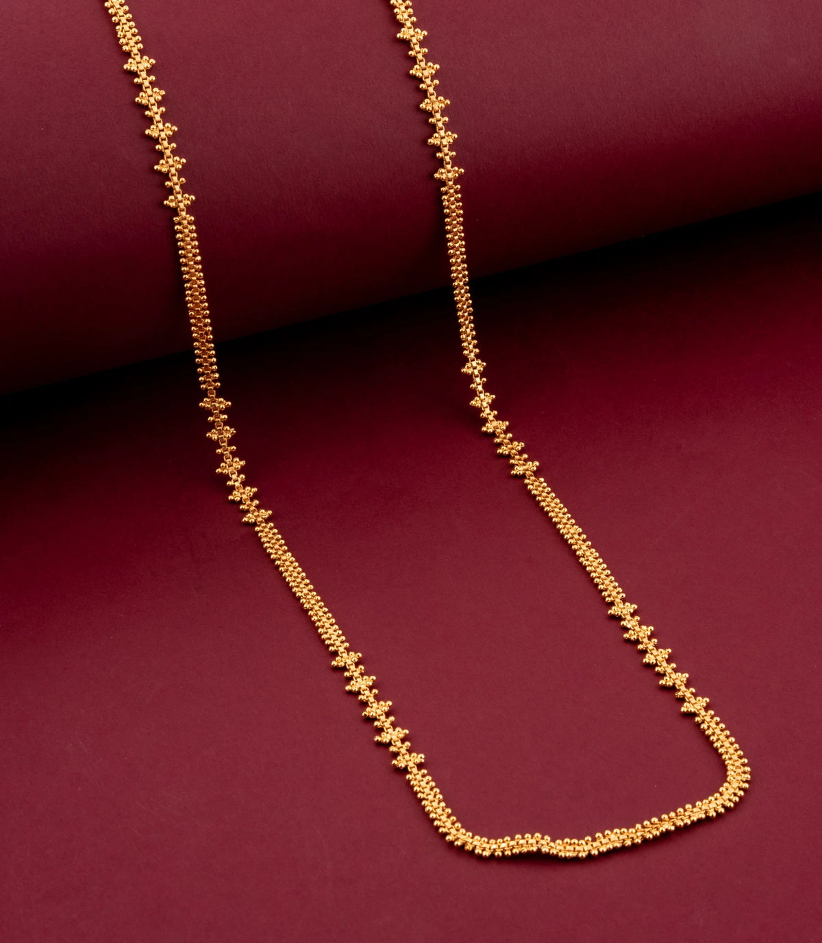 Gold Plated Heritage Statement Wheat Chain